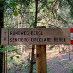 Der Rundweg Bergl ist gut ausgeschildert