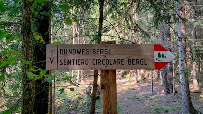 Der Rundweg Bergl ist gut ausgeschildert