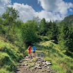 Anstieg zur Latscher Alm