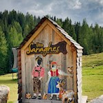 Beliebtes Fotomotiv bei der Saraghes Hütte
