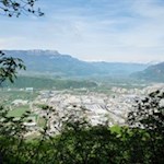 Ausblick auf Bozen und seine Umgebung