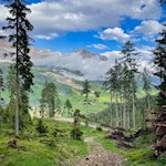 Auch auf dem Rückweg nach Badia öffnen sich schöne Ausblicke