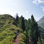 Die letzten Anstiegsmeter auf die Mittagsspitze