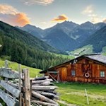 Abendstimmung bei der Busegge Alm