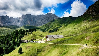 Die beliebte Mahlknechthütte auf 2.054 m Höhe