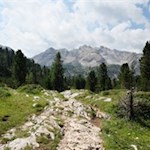 Vor malerischer Kulisse zurück nach Pederü