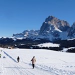 Winterwanderung auf der Seiser Alm zur Rauchhütte