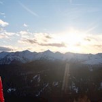 Sonnenuntergang nahe der Moserhütte