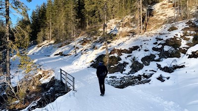 Leichte Winterwanderung von Obereggen zum Häusler Sam