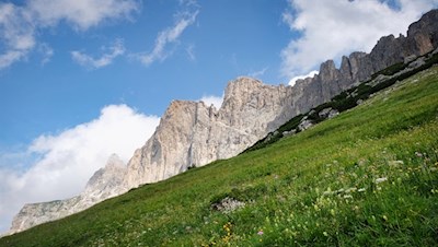 Am Fuße des Rosengarten zur Rotwandhütte