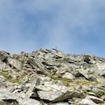 Über die schrofige Gipfelflanke auf die Eidechsspitze