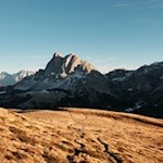 Der Peitlerkofel im warmen Licht der Abendsonne
