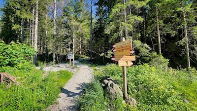 Die Wanderung nach Bad Ratzes ist gut ausgeschildert