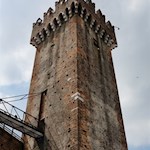 The massive Scaliger castle dominates Valeggio sul Mincio