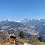 Ausblick von Garn auf die Dolomiten