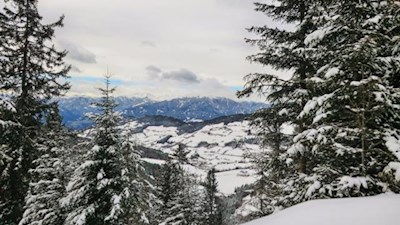 Winterlicher Blick in Richtung Villnöss