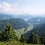 Zu unseren Füßen liegen das beschauliche Jaufental und die Fuggerstadt Sterzing