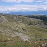 Gipfelblick auf die gegenüberliegenden Dolomiten