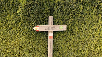 Der Apfelweg ist gut ausgeschildert