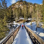 Der Naturerlebnisweg führt über den Kaserill Bach