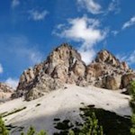 Mächtige Gipfel prägen die Fanes Hochebene