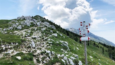 Die Wanderung auf die Cima delle Pozzette ist gut ausgeschildert