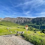 Die Gstatsch Schwaige ist in malerische Almwiesen gebettet