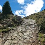 Auf dem Wallfahrtsweg in Richtung Latzfonser Kreuz