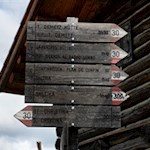 Die Wanderung zur Langkofelhütte ist gut ausgeschildert