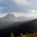 Ausblick vom Col da Lech nahe der Welschellener Alm