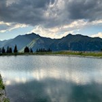 Selbst das Speicherbecken nahe der Rinneralm fügt sich in die idyllische Natur ein