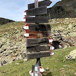 Die Anstiegswege zum Latzfonser Kreuz und auf die Kassianspitze sind gut ausgeschildert