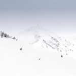Blick auf das Leonharder Kreuz von der Ochsenalm