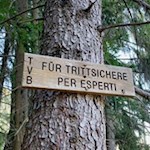 Der Saubacher Kofelweg ist trittsicheren Wanderern vorbehalten