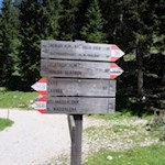 The Val di Funes hiking trails are well signposted