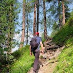 Im steten Anstieg in Richtung Dreifingerscharte