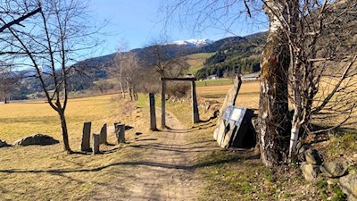 All'inizio del sentiero panoramico