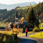 Auf dem Sunnseitenweg zurück nach St. Peter