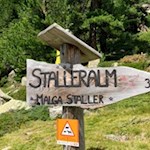 Am Ostufer des Obersees zweigt der Weg zur Staller Alm ab