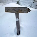 Der Weg zur Masarè Hütte ist gut ausgeschildert