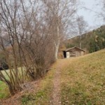 Durch herbstlich gefärbte Wiesen nach Lajen