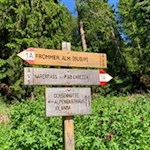 Die Wanderung zur Ochsenhütte ist gut ausgeschildert