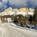 Winterwandern am Fuße des Rosengarten
