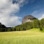 Blick von Altprags auf den Lungkofel