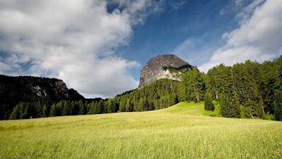 Blick von Altprags auf den Lungkofel