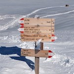 Die Winterwanderung auf der Raschötz ist gut ausgeschildert