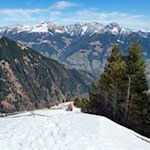 Der ziemlich steile Anstieg auf die Mutspitze