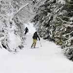 Auch Skitourengeher suchen die Aschtalm gerne auf