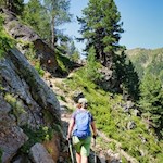 Anstieg in Richtung Bramstaller