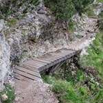 Over secured passages to Sorapis lake